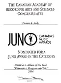 Juno Nomination - Children's Album of the Year