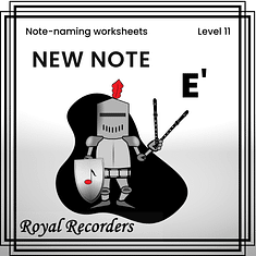 Royal Recorders - Level 11 - Black - Note-naming Challenges