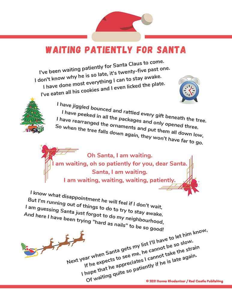 Waiting Patiently for Santa - lyrics