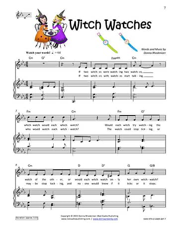Witch Watches - 1st page - full score - SAMPLE