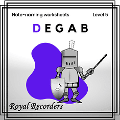 Royal Recorders - Level 5 - Purple - Note-naming Challenges