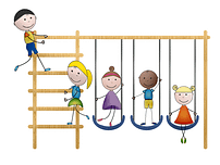 Ladder with swings - childrens-playground