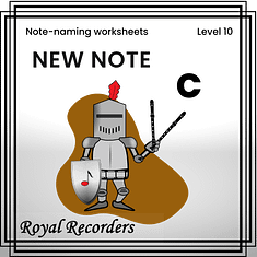 Royal Recorders - Level 10 - Brown - Note-naming Challenges