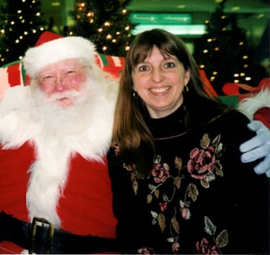 Donna Rhodenizer and Santa