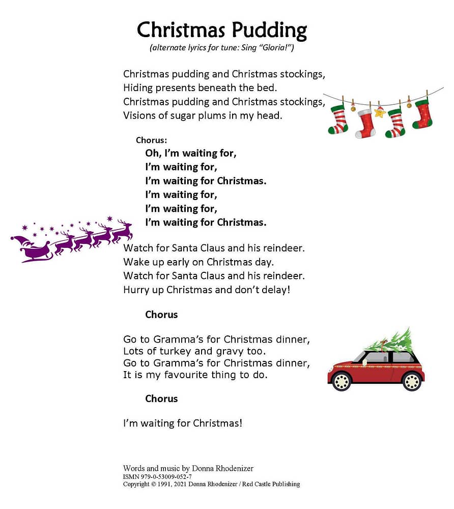 Christmas Pudding - lyrics